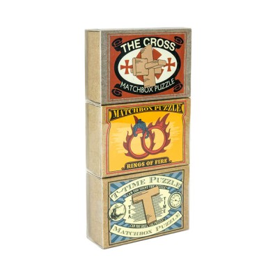 Matchbox Set Of Cross, Rings, T-Time