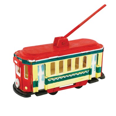 Robotime: Trolley Painted Construction Kit Robotime: Trolley Painted Construction Kit