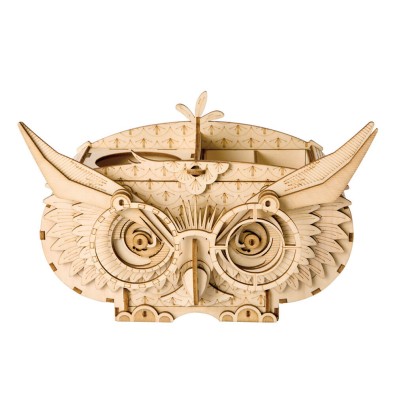 Robotime: Owl Storage Box Robotime: Owl Storage Box