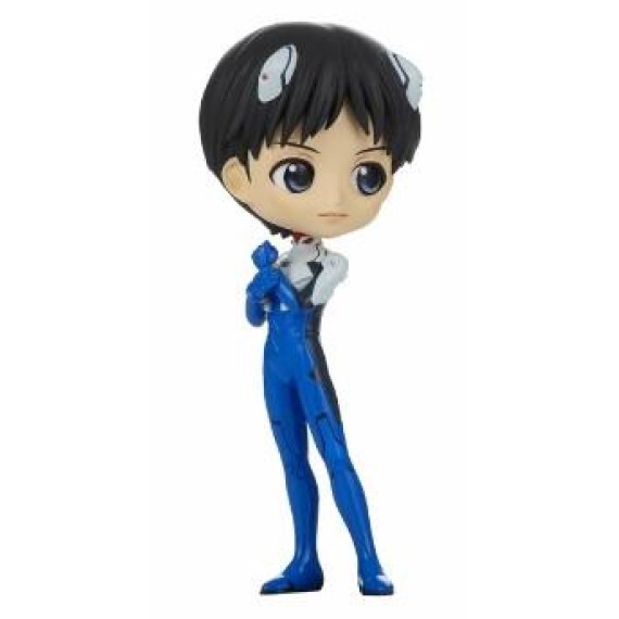 Banpresto: Q Posket - Evangelion New Theatrical Edition - Shinji Ikari (Plugsuit Style) (Ver.A) Figure (14cm) (18353)