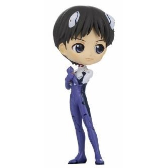 Banpresto: Q Posket - Evangelion New Theatrical Edition - Shinji Ikari (Plugsuit Style) (Ver.B) Figure (14cm) (18354)