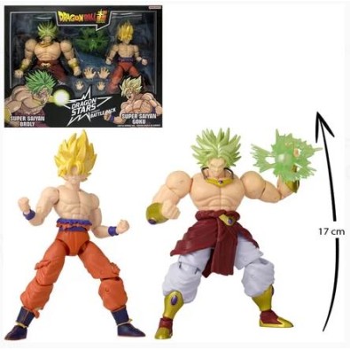 Bandai: Dragon Stars - Dragon Ball Super - Super Saiyan Goku (Battle Damage Ver.) vs. Super Saiyan Broly Action Figures (37168) Bandai: Dragon Stars - Dragon Ball Super - Super Saiyan Goku (Battle Damage Ver.) vs. Super Saiyan Broly Action Figures (37168)
