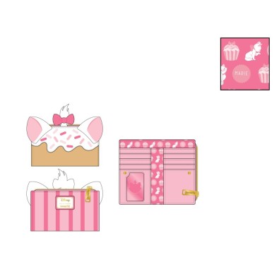 Loungefly: Disney - Marie Sweets Flap Wallet Loungefly: Disney - Marie Sweets Flap Wallet