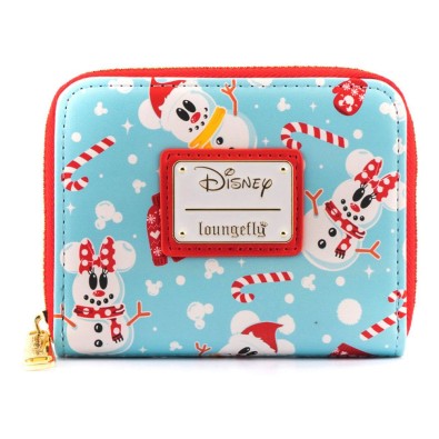 Loungefly: Disney Seasonal Snowman Minnie Mickey Aop Πορτοφόλι Loungefly: Disney Seasonal Snowman Minnie Mickey Aop Πορτοφόλι