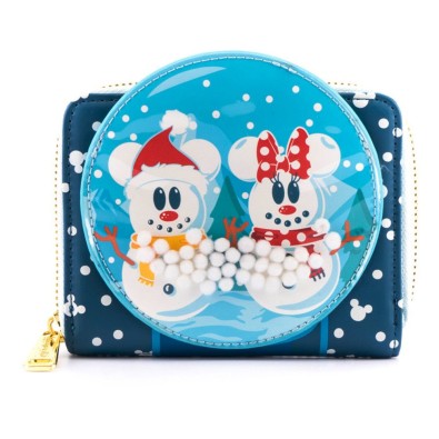 Loungefly: Disney Snowman Mickey Minnie Snow Globe Πορτοφόλι Loungefly: Disney Snowman Mickey Minnie Snow Globe Πορτοφόλι