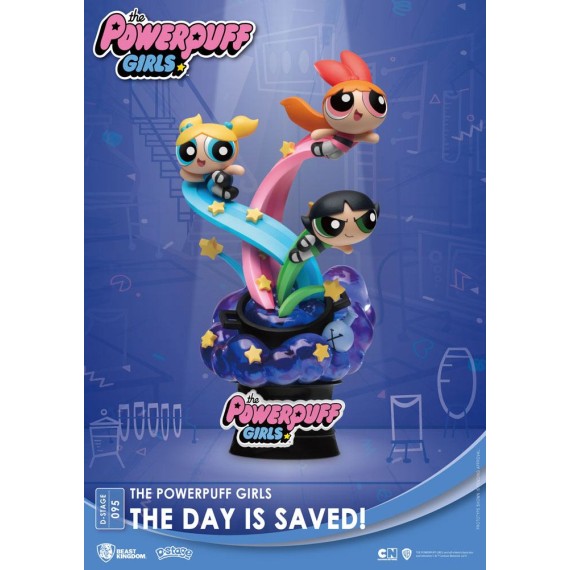 The Powerpuff Girls D-Stage PVC Diorama The Day Is Saved New Version 15 cm