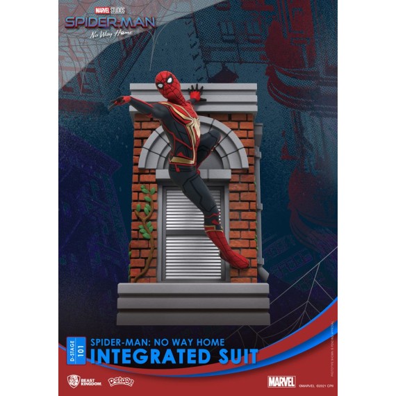 Spider-Man: No Way Home D-Stage PVC Diorama Spider-Man Integrated Suit 16 cm