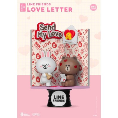 Line Friends D-Stage PVC Diorama Love Letter 16 cm Line Friends D-Stage PVC Diorama Love Letter 16 cm