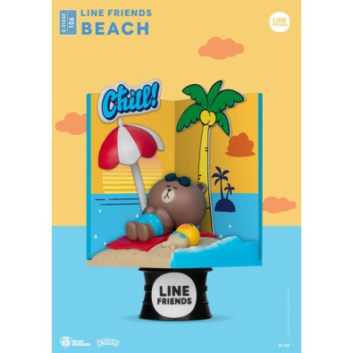 Line Friends D-Stage PVC Diorama Beach (σε κλειστό κουτί) Version 16 cm Line Friends D-Stage PVC Diorama Beach (σε κλειστό κουτί) Version 16 cm