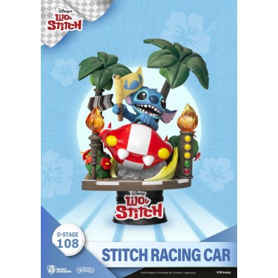 Lilo & Stitch D-Stage PVC Diorama Stitch Racing Car (σε κλειστό κουτί) Version 15 cm Lilo & Stitch D-Stage PVC Diorama Stitch Racing Car (σε κλειστό κουτί) Version 15 cm