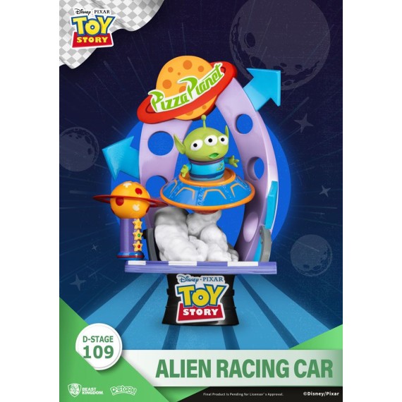 Toy Story D-Stage PVC Diorama Alien Racing Car 15 cm