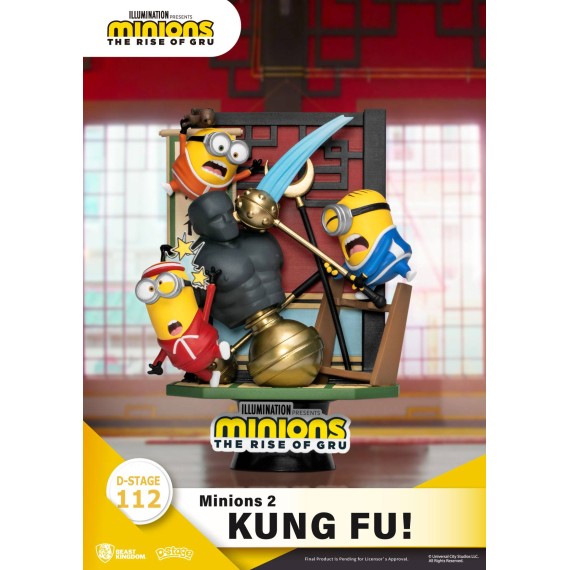 Minions 2 D-Stage PVC Diorama Kung Fu! 15 cm