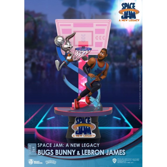 Space Jam: A New Legacy D-Stage PVC Diorama Bugs Bunny & Lebron James New Version 15 cm