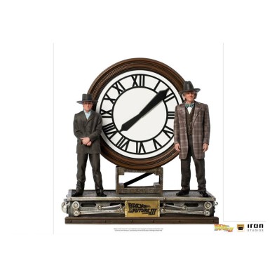 Iron Studios: Zurück in die Zukunft III Deluxe Art Scale Statue 1/10 Marty and Doc at the Clock 30 cm Iron Studios: Zurück in die Zukunft III Deluxe Art Scale Statue 1/10 Marty and Doc at the Clock 30 cm