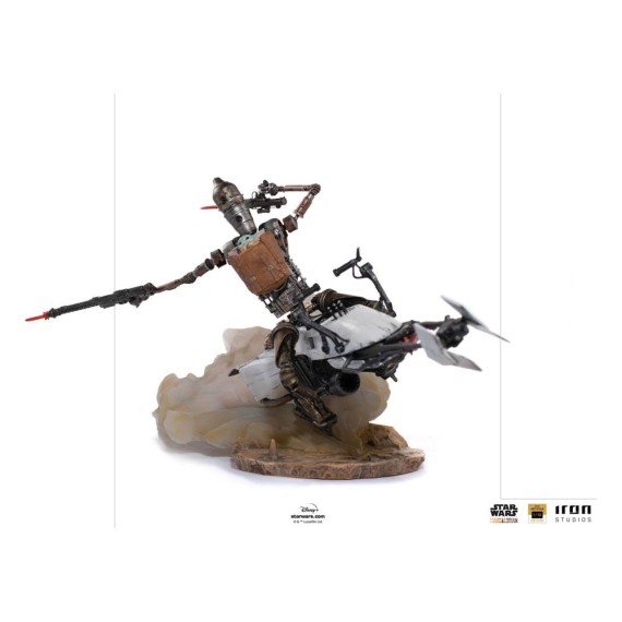 Iron Studios: Star Wars The Mandalorian Deluxe Art Scale Statue 1/10 IG-11 & The Child 20 cm