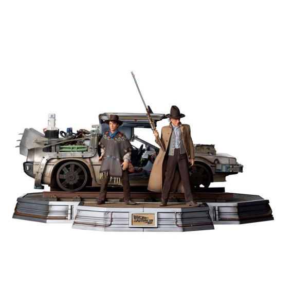 Iron Studios: Back to the Future III Art Scale Statuen 1/10 Full Set Deluxe 57 cm