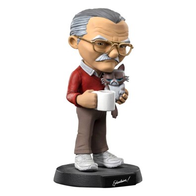 Iron Studios: Stan Lee Mini Co. PVC Figur Stan Lee with Grumpy Cat 14 cm Iron Studios: Stan Lee Mini Co. PVC Figur Stan Lee with Grumpy Cat 14 cm