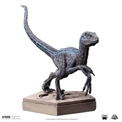Iron Studios: Jurassic World Icons Statue Velociraptor Blue 9 cm Iron Studios: Jurassic World Icons Statue Velociraptor Blue 9 cm