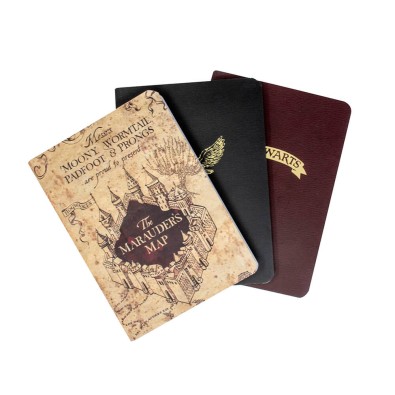 Harry Potter: Σετ με 3 A6 Σημειωματάρια - Icons & Map Harry Potter: Σετ με 3 A6 Σημειωματάρια - Icons & Map