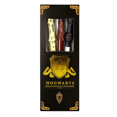 Harry Potter: Σετ 3 Στυλό Μαγικά Ραβδιά - Hogwarts Shield Harry Potter: Σετ 3 Στυλό Μαγικά Ραβδιά - Hogwarts Shield