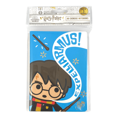 Harry Potter: Σετ 3 Σημειωματάρια Ασκήσεων A6 - Kawaii Harry Potter: Σετ 3 Σημειωματάρια Ασκήσεων A6 - Kawaii