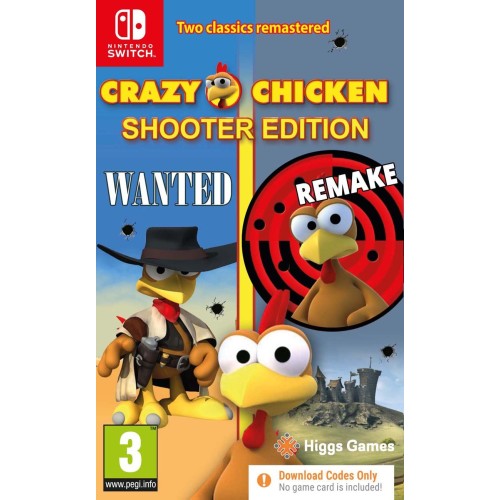 Crazy Chicken: Shooter Bundle (Code In A Box) - Switch