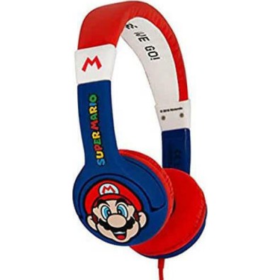OTL Super Mario Ασύρματα/Ενσύρματα On Ear Παιδικά Ακουστικά Μπλε OTL Super Mario Ασύρματα/Ενσύρματα On Ear Παιδικά Ακουστικά Μπλε