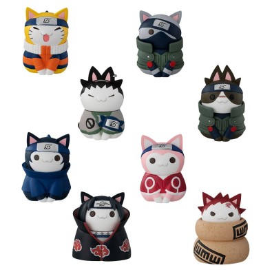 Naruto Shippuden Nyaruto! Collectible Figure 3 cm Cats of Konoha Village Sortiment (8)