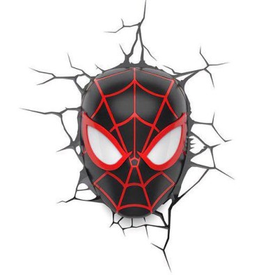 Marvel 3D LED Lamp Spider-Man Miles Morales Face 3D