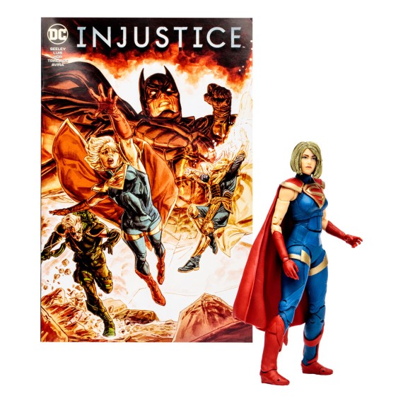 DC Direct Page Punchers Gaming Action Figure & Comic Supergirl (Injustice 2) 18 cm