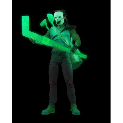 Teenage Mutant Ninja Turtles BST AXN Action Figure Casey Jones Skull Face Glow-in-the-Dark SDCC Exclusive 13 cm