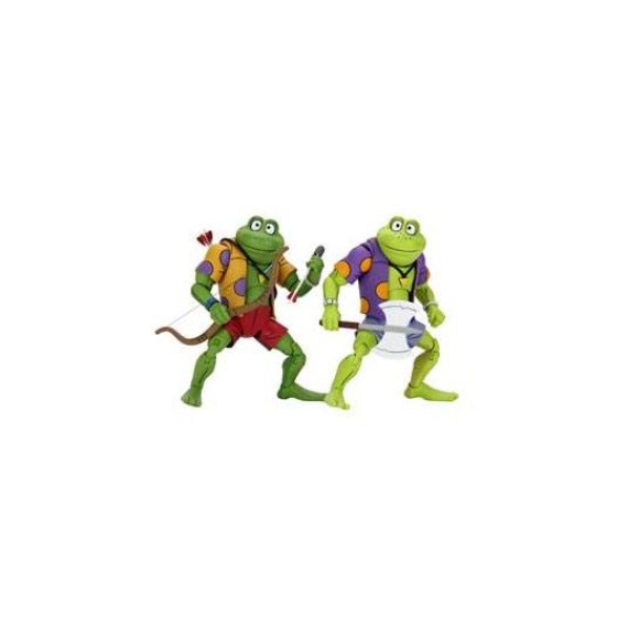 Teenage Mutant Ninja Turtles Action Figures Double Pack Genghis & Rasputin Frog 18 cm