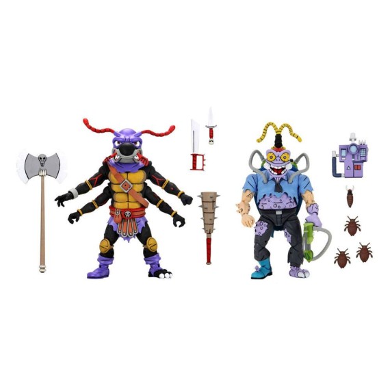 Teenage Mutant Ninja Turtles Action Figures Double Pack Antrax & Scumbug 18 cm