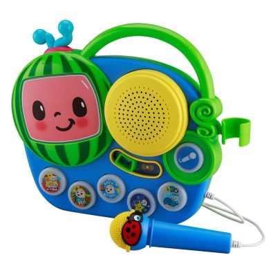 eKids: Cocomelon - Mini Boombox & Ενσύρματο Μικρόφωνο για παιδιά με ενσωματωμένη μουσική & ηχητικά εφέ eKids: Cocomelon - Mini Boombox & Ενσύρματο Μικρόφωνο για παιδιά με ενσωματωμένη μουσική & ηχητικά εφέ