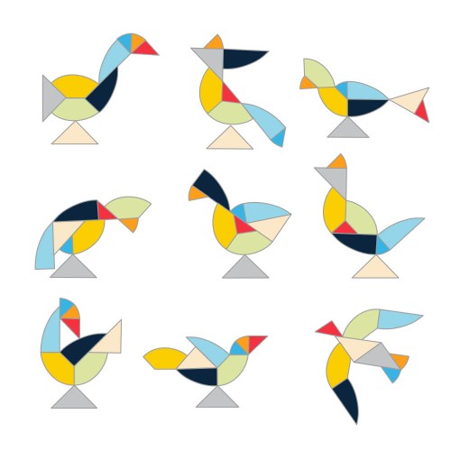 Egg Tangram Puzzle