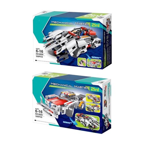 Mechanical Master: R/C 4CH 2 in 1 2 Kinds of Sportscars - 326 pcs