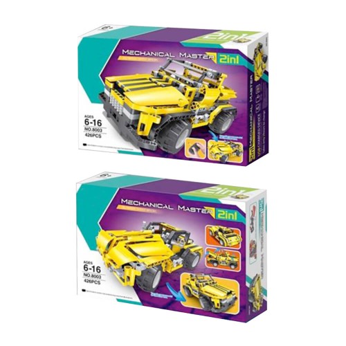 Mechanical Master: R/C 4CH 2 in 1 Pick Up Truck & Roadster - 426pcs