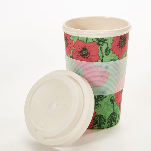 Κούπα Bamboo Poppies (Πράσινη)