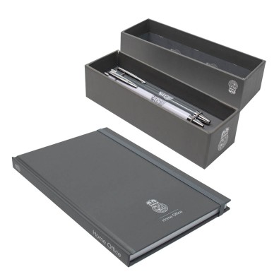 Home Office Premium Gift Set A5 Notebook and 2 Pen Box Home Office Premium Gift Set A5 Notebook and 2 Pen Box