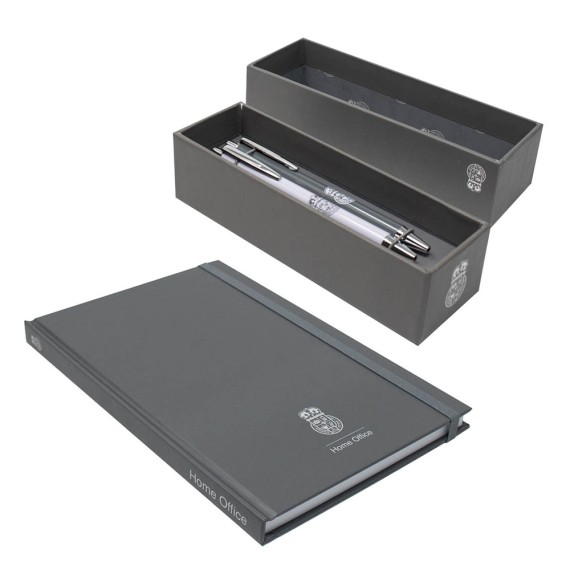 Home Office Premium Gift Set A5 Notebook and 2 Pen Box