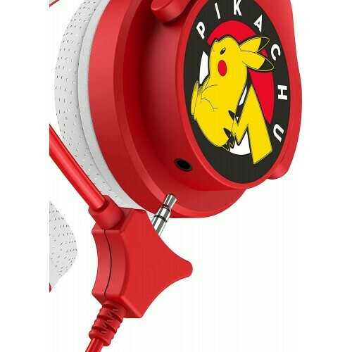 OTL Pokémon Kids Interactive Ενσύρματα On Ear Παιδικά Ακουστικά Pikachu Red