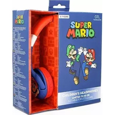 OTL Super Mario Ασύρματα/Ενσύρματα On Ear Παιδικά Ακουστικά Μπλε OTL Super Mario Ασύρματα/Ενσύρματα On Ear Παιδικά Ακουστικά Μπλε