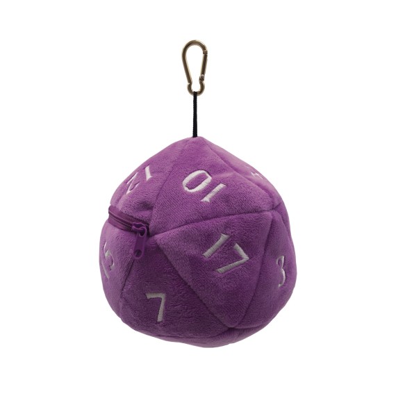 UP - D20 Plush Dice Bag - Purple