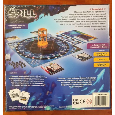 The Spill: Deluxe Game (Kickstarter Edition)- Damaged The Spill: Deluxe Game (Kickstarter Edition)- Damaged