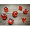 Chessex Translucent Polyhedral 7-Die Set - Orange/White