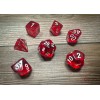 Chessex Translucent Polyhedral 7-Die Set - Red/White