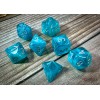 Chessex Circus 7-Die Set - Aqua w/Silver
