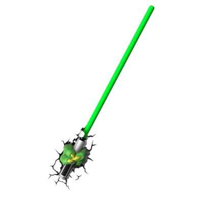 Star Wars: Yoda Light Saber - 3D Φωτιστικό Τοίχου