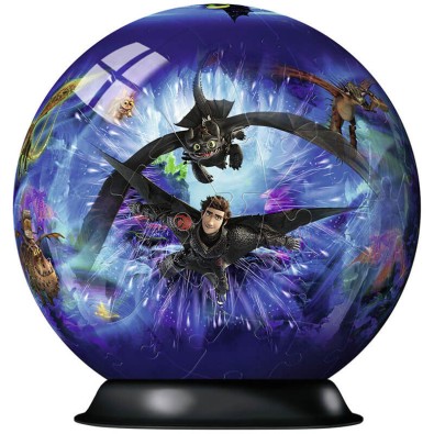 3D Puzzle-Ball - Dragons 3 - 72pc 3D Puzzle-Ball - Dragons 3 - 72pc
