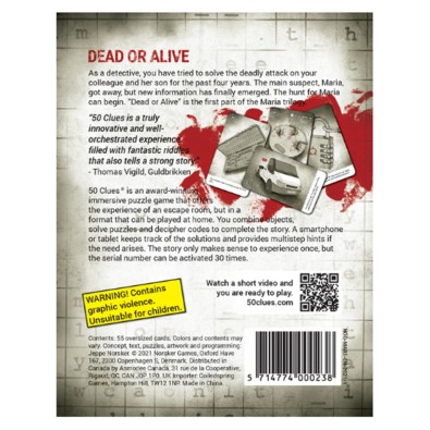 50 Clues Maria Part 1: Dead or Alive 50 Clues Maria Part 1: Dead or Alive